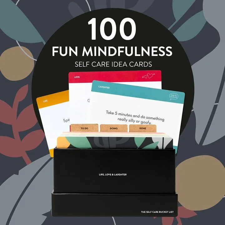 Flowjo Self Care Bucket List with 100 Mindfulness Cards
