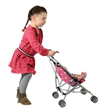 Hearts My First Doll Stroller for Kids - Cute & Functional