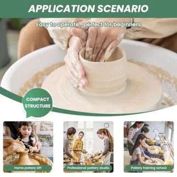 Huanyu Pottery Wheel with Foot Pedal for Beginners and Pros