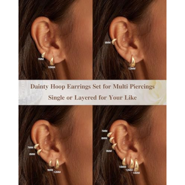 BESTEEL Gold Hoop Earrings - Stylish and Hypoallergenic