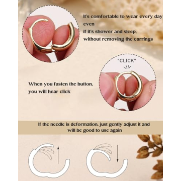 BESTEEL Gold Hoop Earrings - Stylish and Hypoallergenic