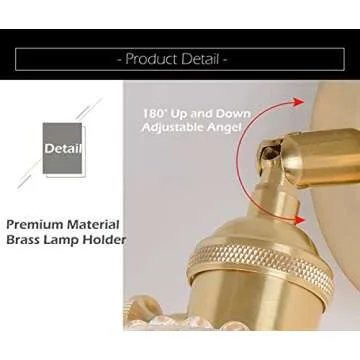 Chic Industrial Antique Wall Sconce with Adjustable Lighting