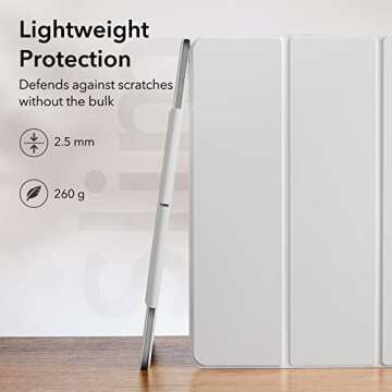 ESR Rebound Magnetic Case Compatible with iPad Pro 11 Inch (2022/2021/2020, 4th/3rd/2nd Gen), Convenient Magnetic Attachment, Full Pencil 2 Support, Auto Sleep/Wake, Easy to Clean, Brilliant White