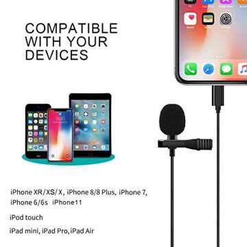 Valband Lavalier Microphone for iPhone & Video Recording