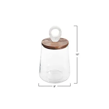 Bloomingville Clear Glass Kitchen Storage Jar Elegant & Functional