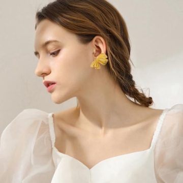 Gold Bow Earrings for Women - 9 Pairs Elegant Jewelry Set