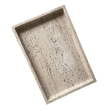 Elegant SAIDKOCC Beige Marble Tray for Stylish Homes