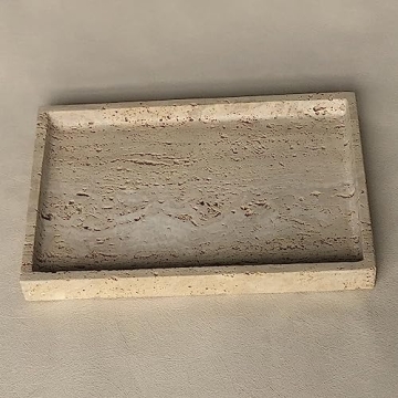 Elegant SAIDKOCC Beige Marble Tray for Stylish Homes