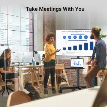 PERLESMITH Mobile TV Stand for 23-60" TVs