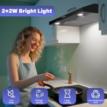 Argyolas Black Range Hood for Modern Kitchens