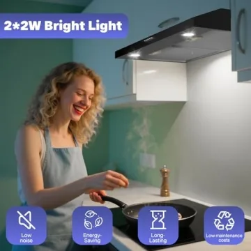 Argyolas Black Range Hood for Modern Kitchens