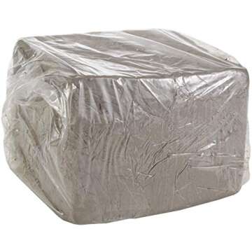 AMACO 4630-3C Air Dry Modeling Clay, 10-Pound, Gray - Easy to Use & Versatile for All Crafts
