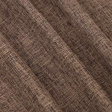 MADIZZ Dark Brown Linen Pillow Covers Set of 2 - 22x22 Inch