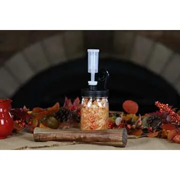 Brewing America Acacia Wood Vegetable Fermentation Tamper - Cabbage Sauerkraut Pounder - Fermenting Food Tool Packer Stomper 12 inches for Mason Jars