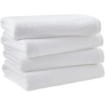 Amazon Aware Organic Cotton Ribbed Bath Towels 4-Pack