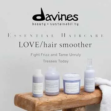 Davines LOVE Smoothing Shampoo & Conditioner, Gentle Cleansing for Frizzy or Coarse Hair, Smooth, Soften & Nourish, Adds Shine, 8.45 & 8.87 fl. oz.