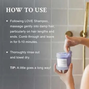 Davines LOVE Smoothing Shampoo & Conditioner, Gentle Cleansing for Frizzy or Coarse Hair, Smooth, Soften & Nourish, Adds Shine, 8.45 & 8.87 fl. oz.