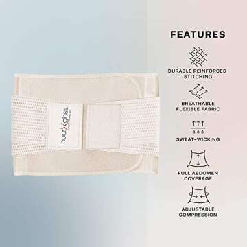 Slim Abs Waist Trainer Corset Body Shaper - Slimming Waist Trimmer Girdle for Women(Beige, L/XL)