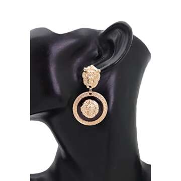 Trendy Gold Lion Earrings - Chic Fashion Jewelry Set