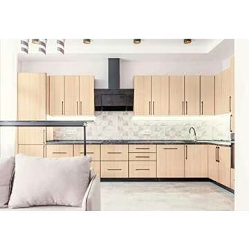 Heroad Brand Wood Contact Paper for Cabinets Natural Wood Grain Contact Paper Light Wood Wallpaper Peel and Stick Wallpaper Film Kitchen Cabinet Shelf Drawer Liner Mapel Vinyl Decorative 17.7”x78.7