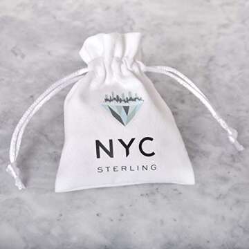 Stylish NYC Sterling Silver Curb Link Ring for Women