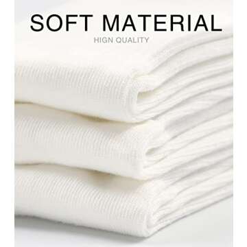 DOKUTOKU 3-12 Pack Womens Crew Socks Size 6-9 LightWeight Thin Casual Calf Socks (2048-3W)