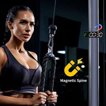 GANXIN Mini Portable Gym Timer with Magnetic Design and LED Display