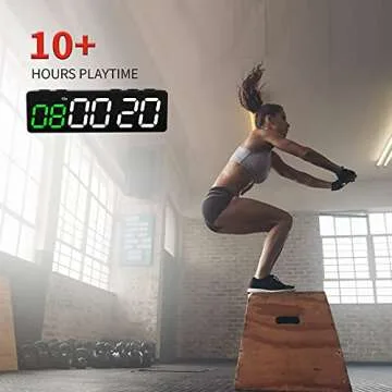 GANXIN Mini Portable Gym Timer with Magnetic Design and LED Display