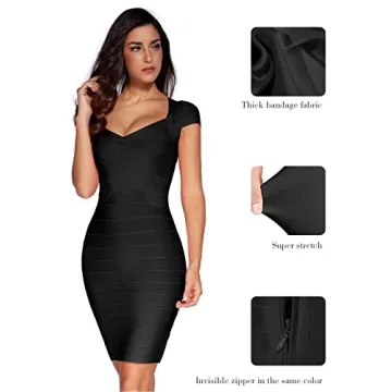Meilun Women's Sexy Elegant Rayon Bandage Dress
