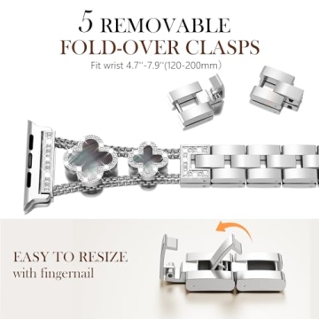 Stunning CHANCHY Gold Apple Watch Band for Women - Luxury and Style