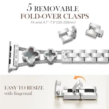 Stunning CHANCHY Gold Apple Watch Band for Women - Luxury and Style