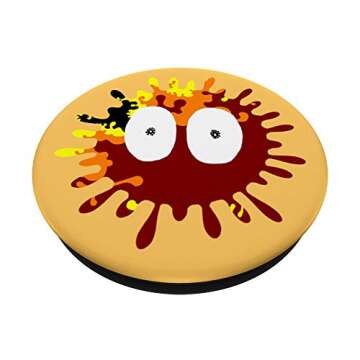 Microbiome Creatures Funny Science of Microbiology PopSockets Grip and Stand for Phones and Tablets
