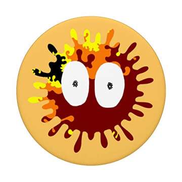 Microbiome Creatures Funny Science of Microbiology PopSockets Grip and Stand for Phones and Tablets