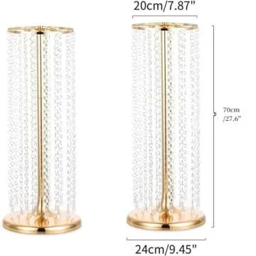 Stunning Gold Flower Stand for Weddings & Parties