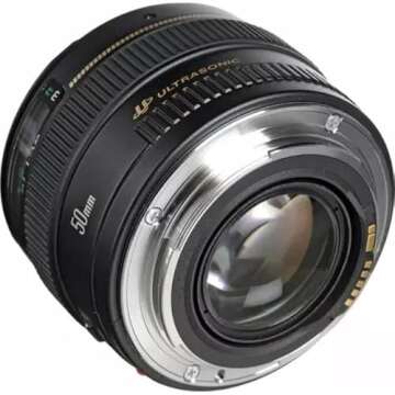 Canon EF 50mm f/1.4 USM Standard and Medium Telephoto Lens for Canon SLR Cameras, Fixed