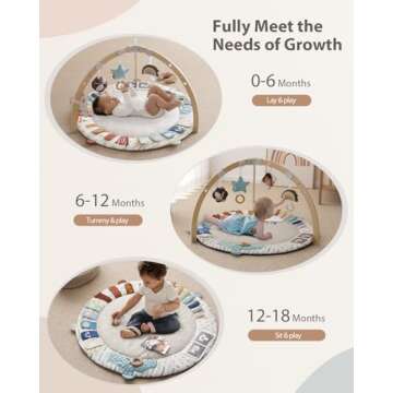Blissful Diary Baby Play Gym & Activity Mat for Development
