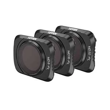 Tiffen Camera Lens Filters for DJI Mavic Air 2 ND/PL 3 Filter Kit – Elevate Your Aerial Photograph...