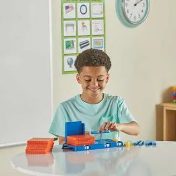 Educational Place Value Frame with Base Ten Blocks for Kids