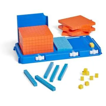 Educational Place Value Frame with Base Ten Blocks for Kids