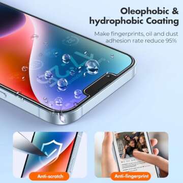 UNBREAKcable 2-Pack Screen Protector for iPhone 16e/14/13/13 Pro - Unbreakable Double Tempered Glass