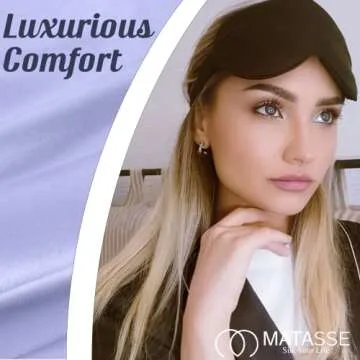 MATASSE Silk Eye Mask - Adjustable, Luxurious 3D Eye Cover