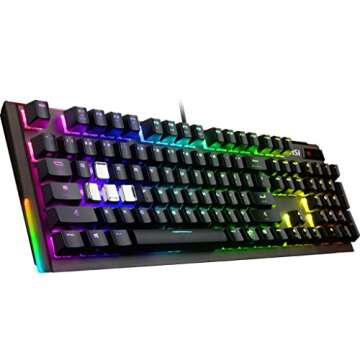 MSI Cherry MX RGB Dedicated Hotkeys USB Pass-Through Mechanical Gaming Keyboard (VIGOR GK80 CR US)