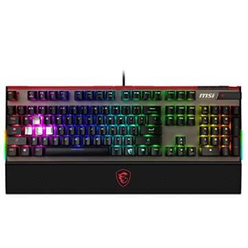 MSI Cherry MX RGB Dedicated Hotkeys USB Pass-Through Mechanical Gaming Keyboard (VIGOR GK80 CR US)