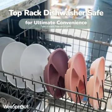 WeeSprout Silicone Plates for Easy Toddler Feeding