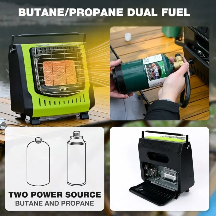 Portable Gas Heater with Safety Features Indoor/Outdoor