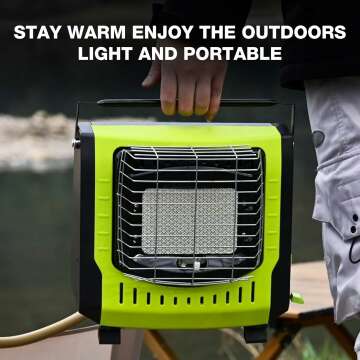 Portable Gas Heater with Safety Features Indoor/Outdoor