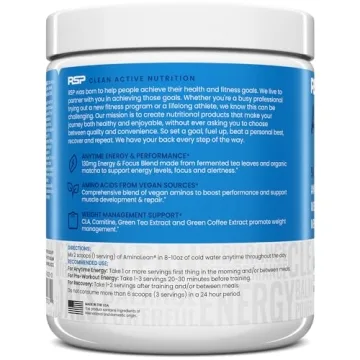 AminoLean Pre Workout Powder for Energy and Weight Management