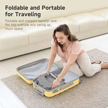 YOLEO Adjustable Baby High Chair - Portable & Easy Clean