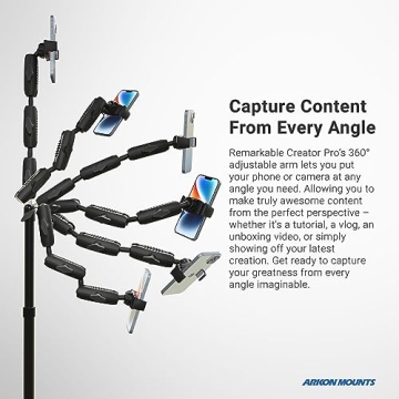 ARKON Overhead Phone Mount for Creators and Vloggers