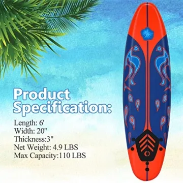 Giantex 6' Surfboard for Beginners Great Fun